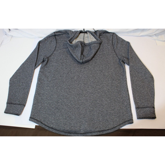 Levis Black Gray Herringbone Pullover Hoodie Drawstring L/S Men's XL #3LGLK1271 - Picture 8 of 12